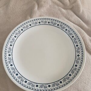 Corelle Blue and White Dinnerware Plate blueberry pattern